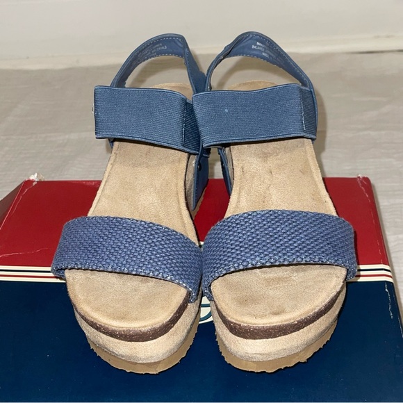 Women’s Hokus Pokus Jenny Wedge Sandals Denim- 6M - Picture 7 of 13